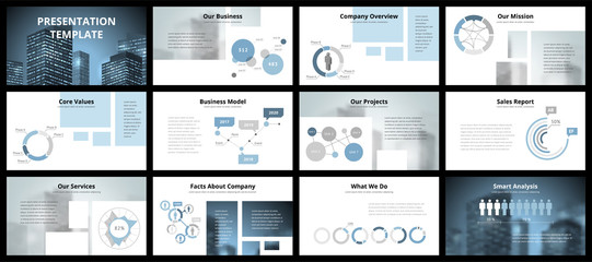 Wall Mural - business presentation templates