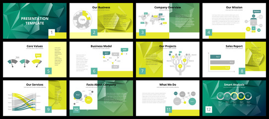 Wall Mural - Business presentation templates