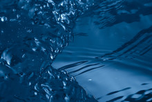 Blue Background Texture Water Surface Flow, Abstract Water Surface