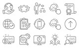 Fototapeta Natura - Set of Technology icons, such as Star, Seo timer. Diploma, ideas, save planet. Smile, Seo stats, Survey checklist. Smartphone target, Swipe up, World statistics. Vector