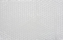 White Bubble Wrap Packing Texture. Air Cushion Film Background