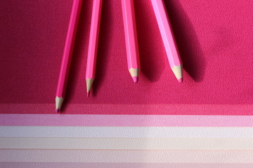 pink pencil concept shades of pink