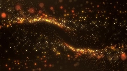 Wall Mural - abstract particle award with glitter effect on dark background luxury shiny shimmer twinkly vintage 