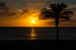 Schöner Sonnenuntergang in der Karibik 