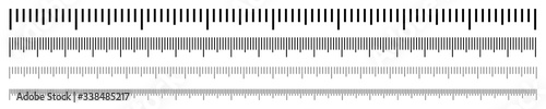 Fotografía Rulers Inch and metric rulers