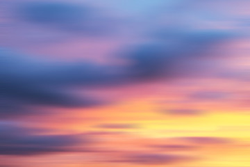 Wall Mural - Colorful sunset background long exposure