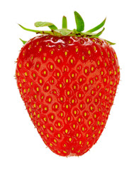 Wall Mural - Strawberry isolated on white background.