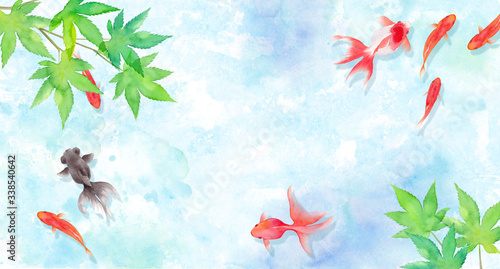 金魚と新緑のモミジで構成した夏のイメージ背景 水彩イラスト Comprar Esta Ilustracion De Stock Y Explorar Ilustraciones Similares En Adobe Stock Adobe Stock 金魚と新緑のモミジで構成した夏のイメージ背景 水彩イラスト Comprar Esta Ilustracion De Stock Y Explorar Ilustraciones Similares En Adobe Stock Adobe Stock