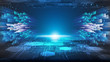 speed cyber tunnel connection networking concept design background eps 10 vector