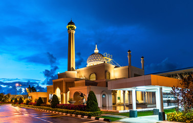 Poster - Brunei International Airport Mosque in Bandar Seri Begawan, the capital of Brunei Darussalam