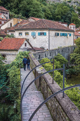 Wall Mural - Ramparts of historic part of Kotor town, Montenegro