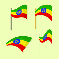 Poster - Ethiopia national flag 