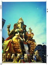 Low Angle View Of Ganpati Against The Sky