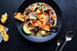 © Ren Fuller - seafood stew with clams, mussels, and salmon
