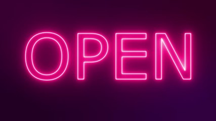 Wall Mural - Pink neon 