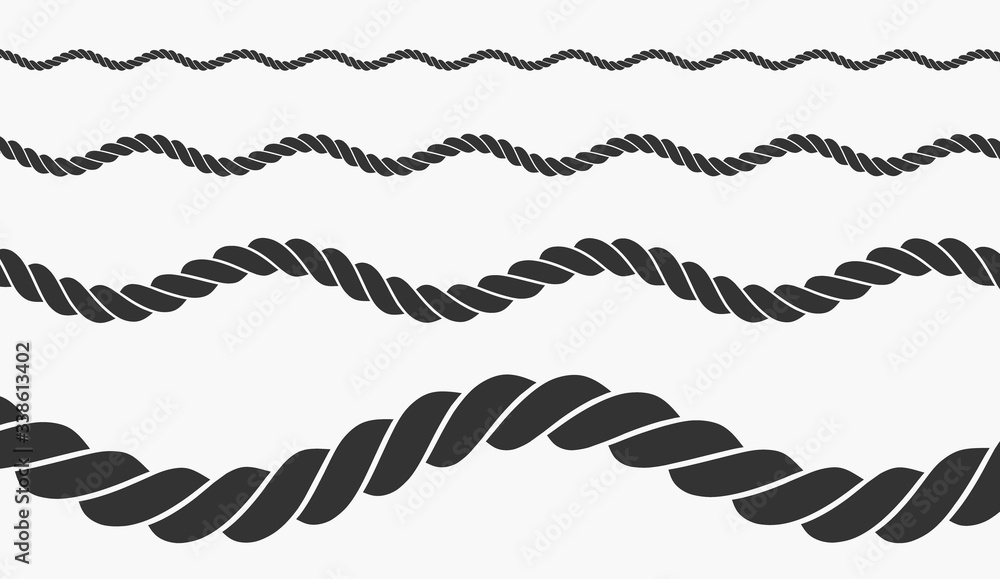 rope vector illustration - obrazy, fototapety, plakaty 