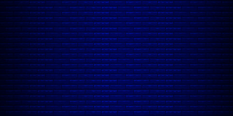 Abstract block bricks background, dark blue background