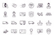 © Jeronimo Ramos - packages and fast delivery icon set, line style