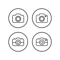 Camera Icons set. Camera symbol. Camera vector icon