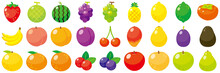 フルーツアイコンセット-Fruit Vector Icon