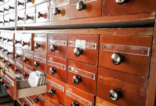 Vintage File Catalog Box