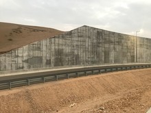 Earth Retaining Wall Images Was Made To Protect The Huge Quantity Of Landslides For Road Construction In Muscat Oman Where Level Of Lands Are Unequal