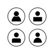 people icons set. person icon. User vector icon