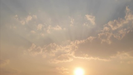Wall Mural - sun rays and clouds