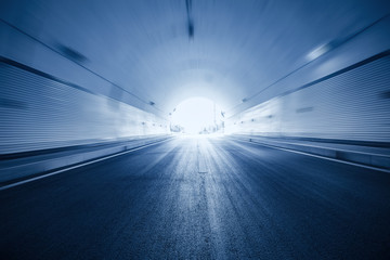 Canvas Print - tunnel motion blur background