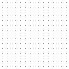 Vector dot seamless pattern with black dots and white background. Template for design concepts, presentations, web, identity, prints, virtual technology futuristic design.