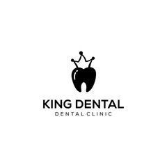 Wall Mural - Health Logo design vector template Dental clinic with crown Logotype