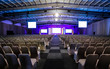 empty chairs in large Conference hall for Corporate Convention or Lecture