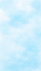 Wall Mural - blue watercolor background hand-drawn with copy space for text . online shopping banner, stories tem