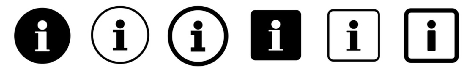 info point icon black | information illustration | i point symbol | help logo | hint sign | isolated
