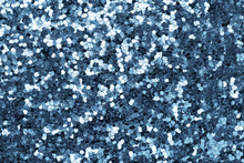 Metallic Blue Glitter Background