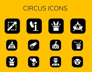 Poster - circus icon set