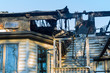 © ungvar - Fragment of the burnt home after the fire