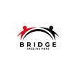 © Jojo* - bridge people logo icon vector isolated