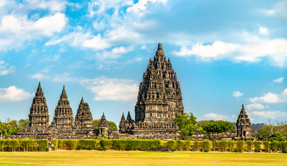 Fototapete - Prambanan Temple near Yogyakarta. UNESCO world heritage in Indonesia