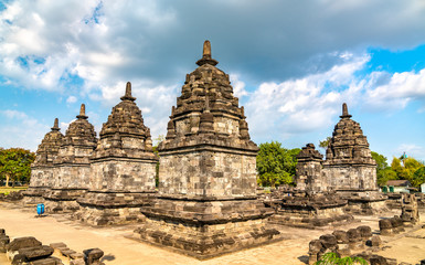 Fototapete - Candi Lumbung Temple at Prambanan. UNESCO world heritage in Indonesia