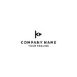 © wikkie - Creative k play logo design icon template