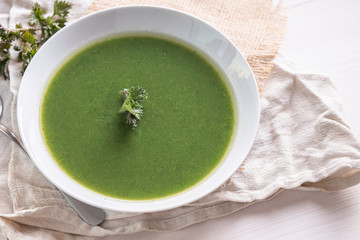 spring detox natural herbal edible stinging nettle healthy cooking soup sauce 