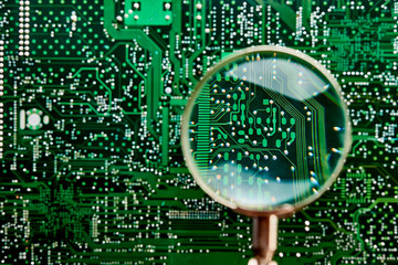 abstract mainboard or motherboard electronic computer background. logic, cpu, main, system board pat