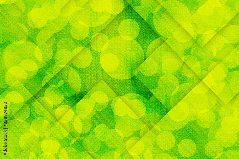 Abstract green gradient background with grainy texture and overlapping ...