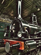 View Of Steam Train Engine
