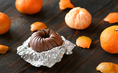 Wall Mural - Dark chocolate orange