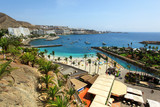 Fototapeta Fototapety z morzem do Twojej sypialni - wakacyjny kurort nad oceanem z kompleksem hoteli - Gran Canaria
