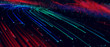 Abstract background colorful lines, communication technology concept