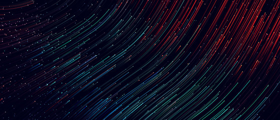 Wall Mural - abstract background with colorful spiral swirl lines