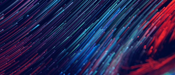 Wall Mural - abstract background colorful lines, communication technology concept